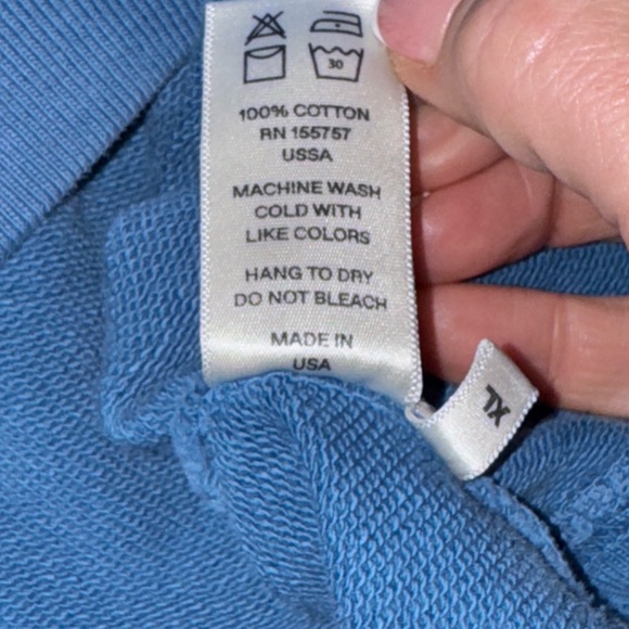 MadHappy Campus Essentials Cropped Blue Crewneck size XL - Picture 7 of 9